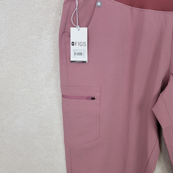 Figs Mineral Mauve Zamora Maternity Jogger Scrub Pants Sz 2XL Plus Size NEW - Picture 5 of 13